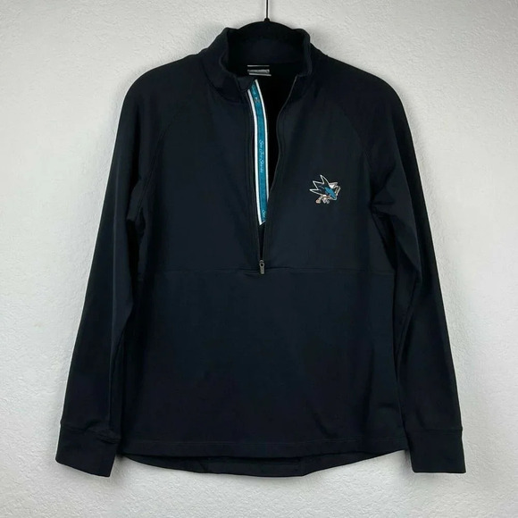 Levelwear Other - San Jose Sharks Jacket Men's Sz S Track 1/2 Zip Pullover Long Sleeve Black